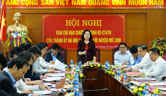 Mê Linh cần tập trung xây dựng các chuỗi liên kết trong sản xuất nông nghiệp