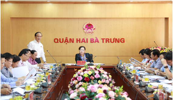 Chủ tịch HĐND Thành phố giám sát kết quả giải quyết kiến nghị cử tri tại Hai Bà Trưng