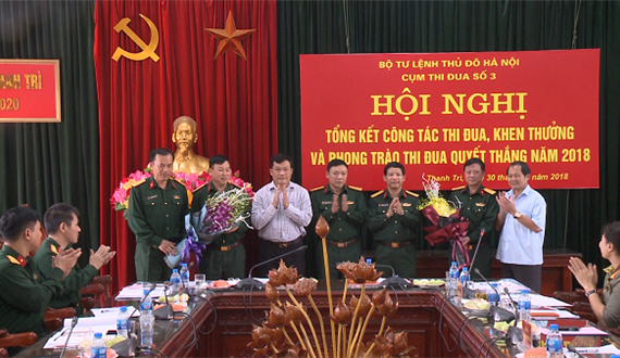 Cụm thi đua số 3 - Bộ tư lệnh Thủ đô Hà Nội tổng kết Phong trào thi đua Quyết thắng năm 2018