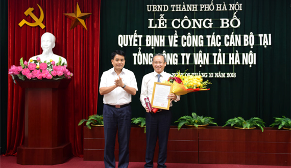 Hà Nội: Bổ nhiệm ông Nguyễn Hoàng Trung làm Chủ tịch Tổng Công ty Vận tải Hà Nội