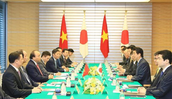 Thủ tướng Nguyễn Xuân Phúc hội đàm với Thủ tướng Nhật Bản Shinzo Abe