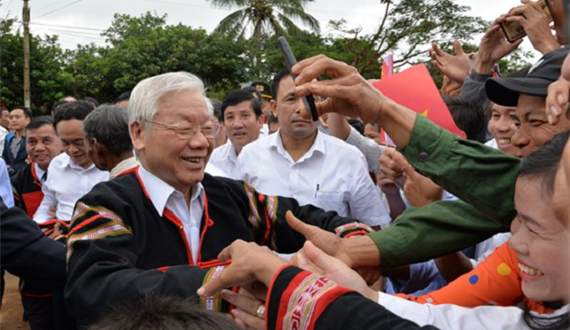 Tổng Bí thư, Chủ tịch nước Nguyễn Phú Trọng làm việc với Ban Thường vụ Tỉnh ủy Đắk Lắk