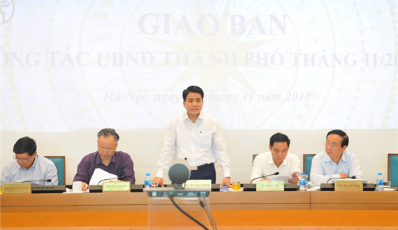UBND thành phố Hà Nội giao ban công tác tháng 11 - 2018: Chuẩn bị kỹ lưỡng phục vụ nhân dân đón Tết