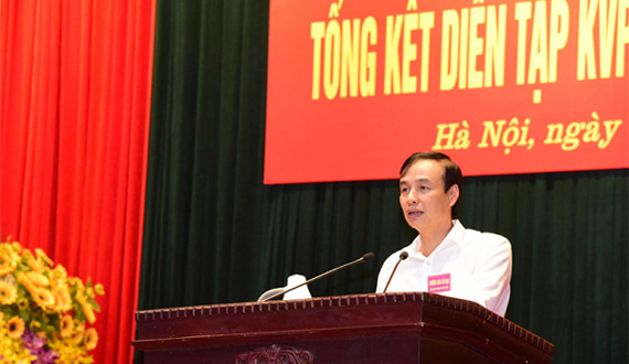 Tổng kết diễn tập khu vực phòng thủ các quận, huyện năm 2018