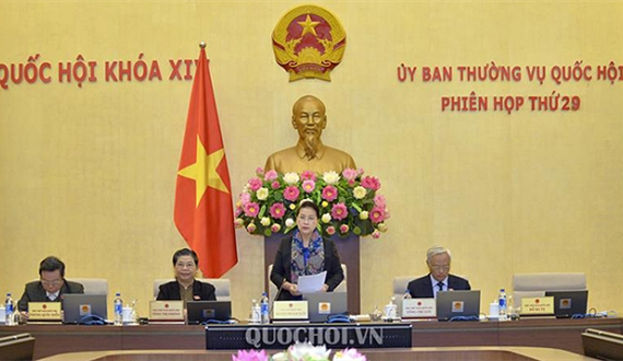 Khai mạc phiên họp thứ 29 của Ủy ban thường vụ Quốc hội