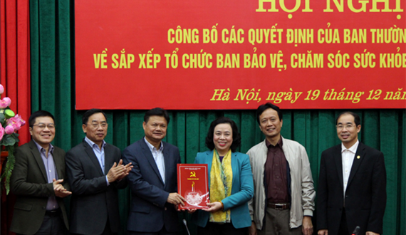 Sắp xếp tổ chức Ban Bảo vệ, chăm sóc sức khỏe cán bộ thành phố Hà Nội