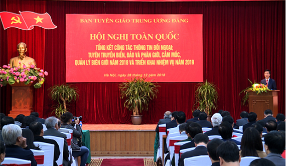 Triển khai nhiệm vụ công tác thông tin đối ngoại, tuyên truyền biển, đảo, phân giới, cắm mốc năm 2018