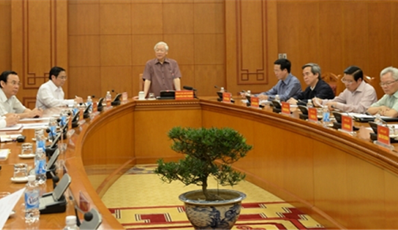 Tổng Bí thư, Chủ tịch nước Nguyễn Phú Trọng chủ trì cuộc họp Thường trực Tiểu ban Văn kiện Đại hội XIII