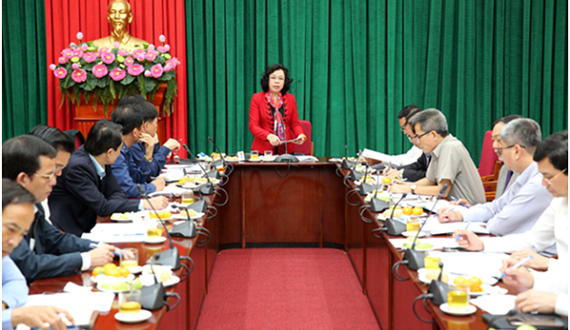 Ban Chỉ đạo Cải cách tư pháp Thành ủy giao ban công tác năm 2018