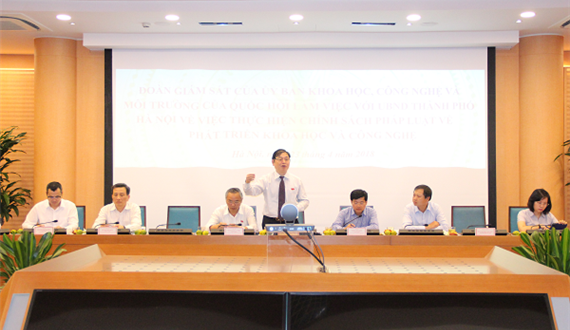 Ủy ban Khoa học, Công nghệ và Môi trường của Quốc hội giám sát tại Hà Nội