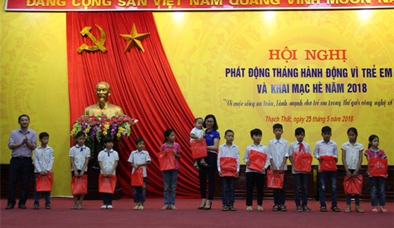 Phát động Tháng Hành động vì trẻ em và khai mạc hè năm 2018