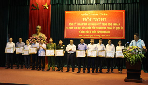 Quận ủy Nam Từ Liêm: Tổng kết 10 năm thực hiện Nghị quyết Trung ương 6  khóa X