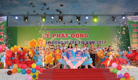 Hà Nội: Phát động Tháng Hành động vì trẻ em năm 2018