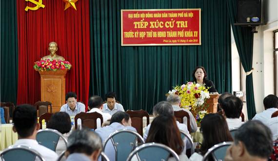 HĐND thành phố Hà Nội tiếp xúc cử tri trước kỳ họp thứ sáu HĐND Thành phố khóa XV