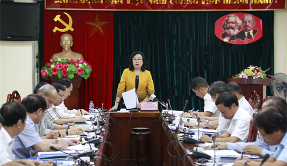 Kiểm tra việc thực hiện Chương trình 06-CT/TU tại Sở Kế hoạch và Đầu tư