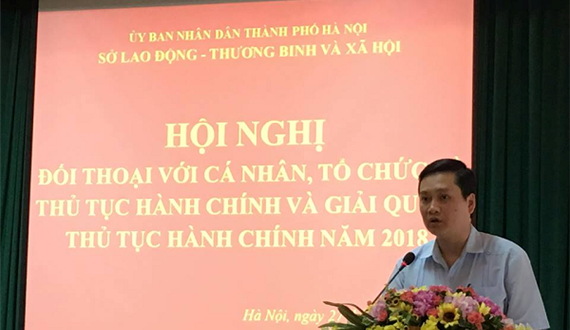Hội nghị Đối thoại với cá nhân, tổ chức về thủ tục hành chính và giải quyết thủ tục hành chính năm 2018