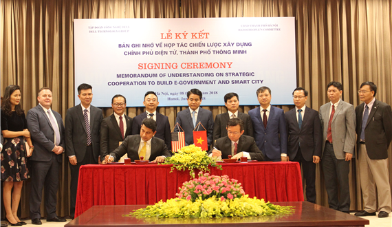 Hà Nội hợp tác với Tập đoàn DELL xây dựng Chính quyền điện tử, Thành phố thông minh