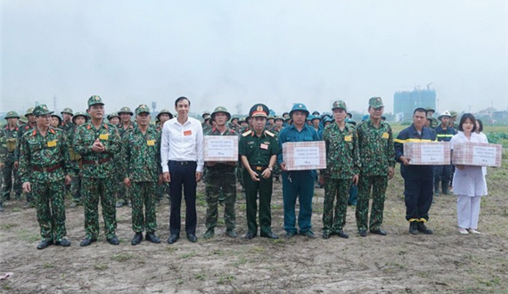 Huyện Gia Lâm: Tổ chức tốt diễn tập khu vực phòng thủ