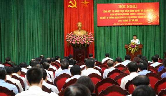 Hà Nội thực hiện Nghị quyết 22-NQ/TƯ có nhiều sáng tạo, hiệu quả cao