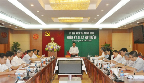 Thông cáo báo chí Kỳ họp 28 của Ủy ban Kiểm tra Trung ương