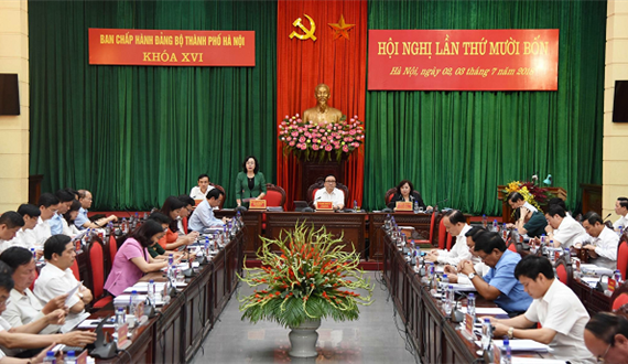 Hội nghị lần thứ 14 Ban Chấp hành Đảng bộ Thành phố Hà Nội thành công tốt đẹp