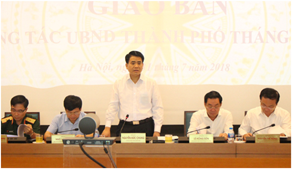 Giao ban công tác tháng 7-2018: Hà Nội duy trì tăng trưởng khá