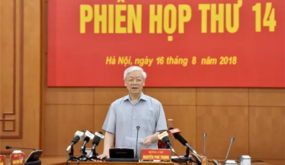 Tổng Bí thư Nguyễn Phú Trọng chủ trì họp phiên thứ 14 của Ban Chỉ đạo T.Ư về phòng, chống tham nhũng