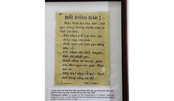 Những tờ truyền đơn kêu gọi Tổng khởi nghĩa