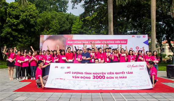 Lễ phát động tuần cao điểm vận động hiến máu khắc phục tình trạng khan hiếm nhóm máu O