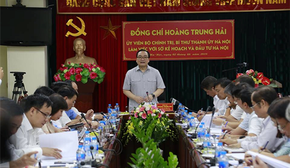 Bí thư Thành ủy Hà Nội Hoàng Trung Hải: Phải nâng cao chất lượng công tác tham mưu chiến lược