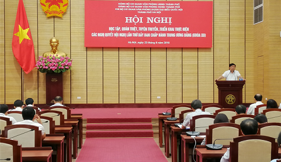 Quán triệt, tuyên truyền, triển khai thực hiện Nghị quyết Trung ương 7 (khóa XII)