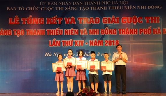 Vinh danh Sáng tạo Thanh thiếu niên và nhi đồng Thủ đô năm 2018