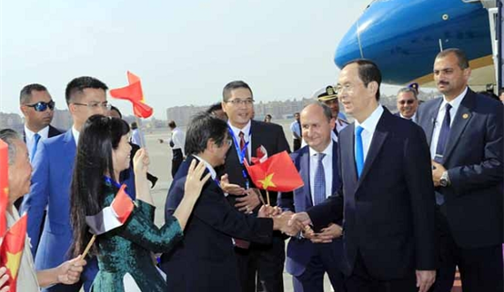 Hoạt động của Chủ tịch nước Trần Đại Quang tại Ai Cập