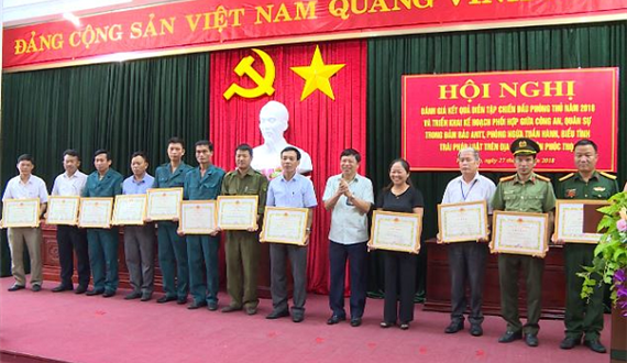Huyện Phúc Thọ tổng kết diễn tập khu vực phòng thủ năm 2018