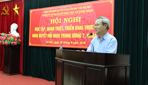 Học tập, quán triệt và triển khai thực hiện các Nghị quyết Trung ương 7 (khóa XII)