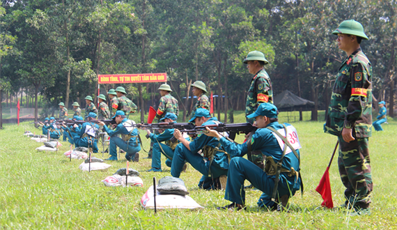 Hội thao Quốc phòng lực lượng dân quân tự vệ quận Nam Từ Liêm năm 2018