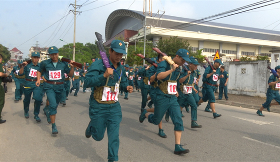 Khai mạc Hội thao Quốc phòng lực lượng dân quân tự vệ huyện Hoài Đức năm 2018