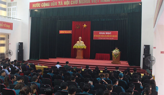 Khai mạc Hội thao Quốc phòng lực lượng dân quân tự vệ huyện Phú Xuyên năm 2018