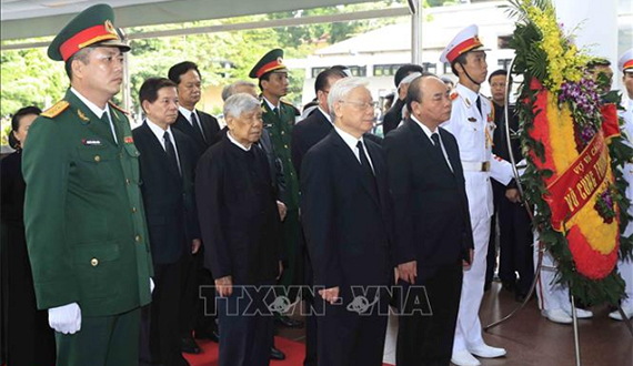 Tổ chức trọng thể Lễ viếng Chủ tịch nước Trần Đại Quang
