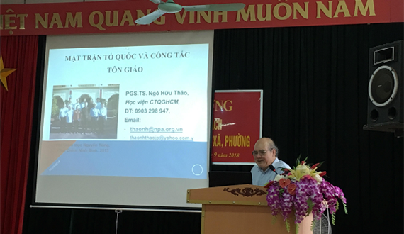 Khai mạc Lớp Bồi dưỡng cán bộ quy hoạch chức danh lãnh đạo ủy ban MTTQ Việt Nam xã, phường