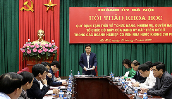 Đổi mới mô hình, nội dung và phương thức lãnh đạo của tổ chức đảng trong các tổng công ty thuộc Thành ủy Hà Nội