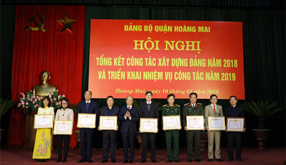 Đảng bộ quận Hoàng Mai tổng kết công tác xây dựng Đảng năm 2018