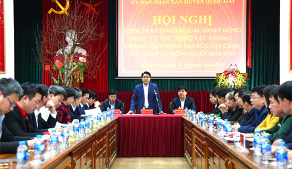 Huyện Quốc Oai: Chuẩn bị chu đáo mọi mặt phục vụ Nhân dân đón Tết Nguyên đán