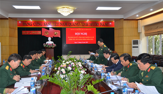 Đảng ủy Quân sự quận Đống Đa ra Nghị quyết lãnh đạo thực hiện nhiệm vụ năm 2019
