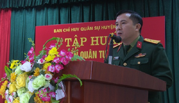 Ban chỉ huy quân sự huyện Hoài Đức tập huấn cán bộ dân quân tự vệ năm 2019