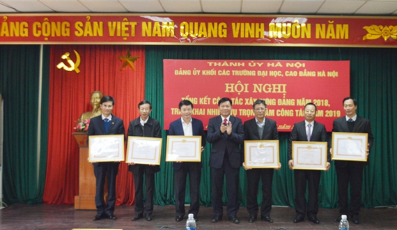 Đảng bộ Khối các trường Đại học, Cao đẳng Hà Nội tổng kết công tác xây dựng Đảng năm 2018, triển khai nhiệm vụ năm 2019