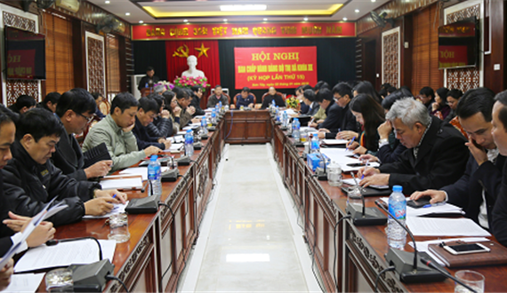 Hội nghị lần thứ 13 Ban Chấp hành Đảng bộ thị xã Sơn Tây khóa XX
