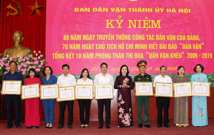 Hướng phong trào thi đua “Dân vận khéo” vào các nhiệm vụ trọng tâm, việc mới, việc khó