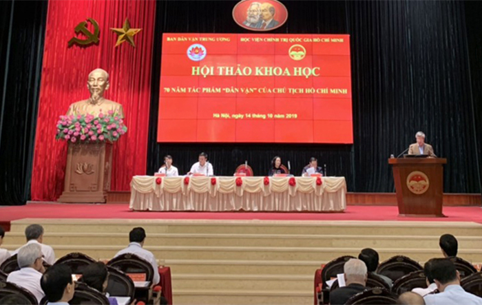 Hội thảo khoa học 70 năm tác phẩm "Dân vận" của Chủ tịch Hồ Chí Minh
