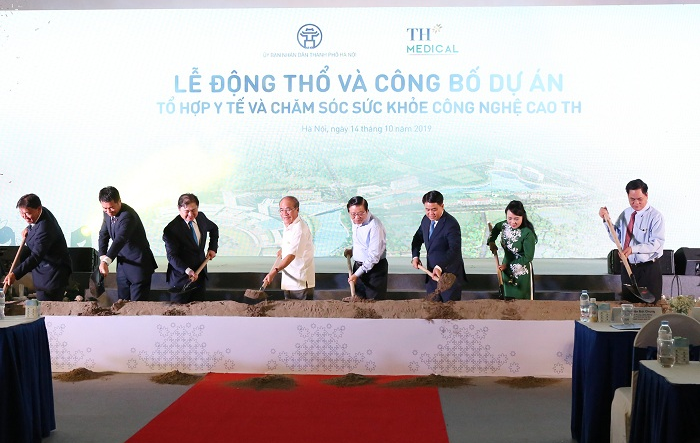 Động thổ và công bố Dự án Tổ hợp Y tế và chăm sóc sức khỏe công nghệ cao TH Medical Hà Nội